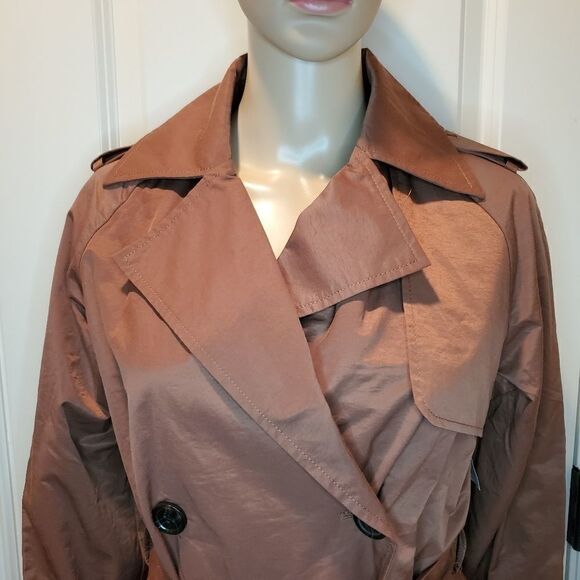 A New Day  Long Sleeve Banded Cuff Trench Coat - Picture 7 of 13